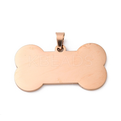 Ion Plating(IP) 304 Stainless Steel Pendants X-STAS-I140-07B-RG-1