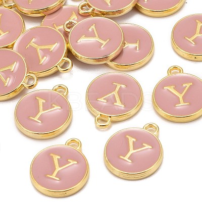 Golden Plated Alloy Enamel Charms ENAM-S118-07Y-1