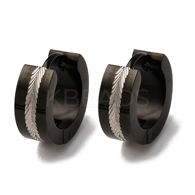 304 Stainless Steel Hoop Earrings EJEW-D331-07PB-1