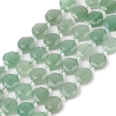 Natural Green Aventurine Beads Strands G-N342-77B-1