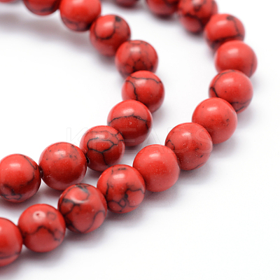 Synthetic Howlite Bead Strand G-E439-10mm-01A-1