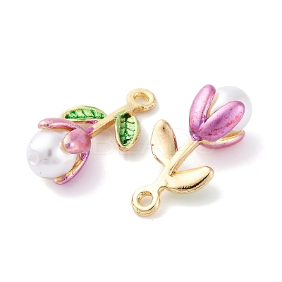 Alloy Enamel Pendants FIND-M060-22G-1