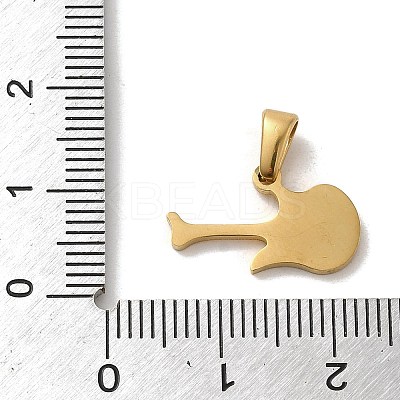 PVD Vacuum Plating 304 Stainless Steel Pendants STAS-B053-15G-1