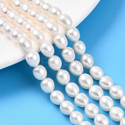 Natural Cultured Freshwater Pearl Beads Strands PEAR-N012-07Z-01-1