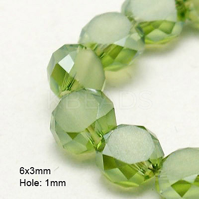 Electroplate Glass Beads EGLA-D028-14-1