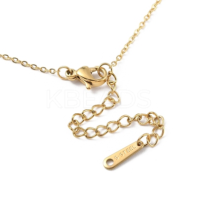 Ion Plating(IP) 304 Stainless Steel Cable Chain Necklace for Men Women NJEW-M200-01G-1