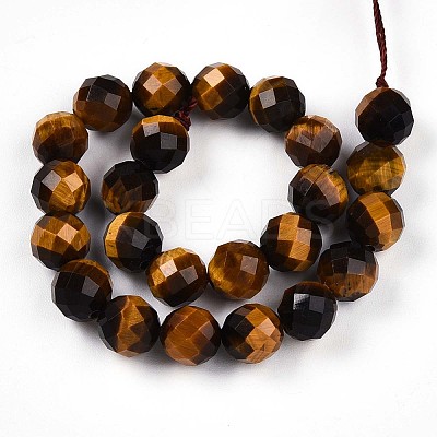 Natural Tiger Eye Beads Strands G-S345-8mm-22-1