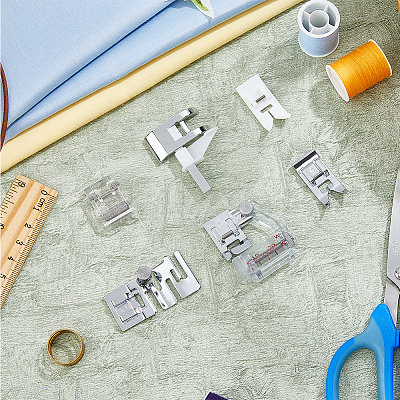 6Pcs 6 Styles Alloy Domestic Sewing Machine Presser Foot FIND-HY0003-13-1