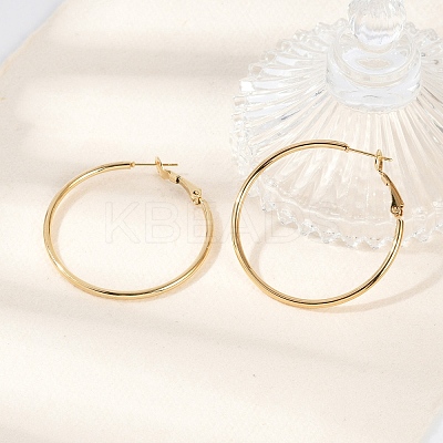 201 Stainless Steel Hoop Earrings LS-EJEW-F188-24G-B-1