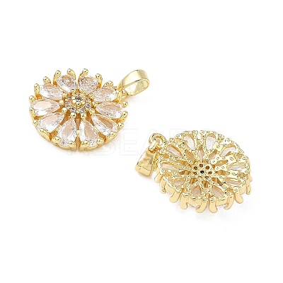 Brass Micro Pave Cubic Zirconia Pendants LS-KK-L256-22G-1