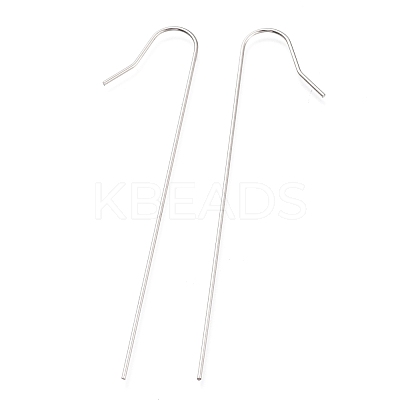 Non-Tarnish 201 Stainless Steel Earring Hooks X-STAS-O137-27P-1