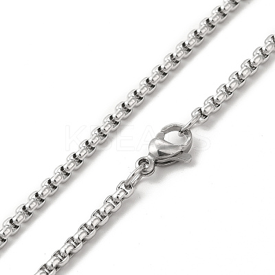 Alloy Sailor's Knot Pandant Necklace with Box Chains NJEW-K245-006-1