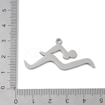 Non-Tarnish 304 Stainless Steel Pendants STAS-B062-10P-1