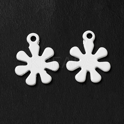 Spray Painted 201 Stainless Steel Charms LS-STAS-I672-10B-1