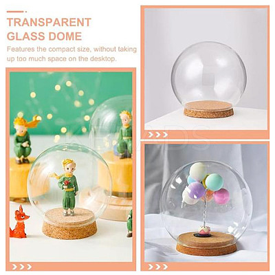 Glass Dome Cover FIND-WH0152-555-1