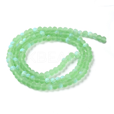 Imitation Jade Glass Beads Strands EGLA-YW0003-19B-08-1