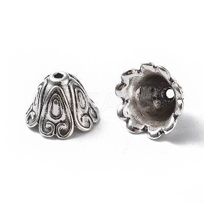 Tibetan Style Alloy Bead Caps LS-TIBEB-EA9700YKG-AS-LF-1