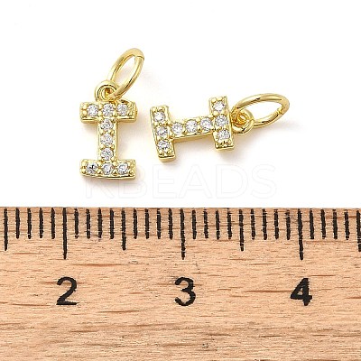 Brass Micro Pave Cubic Zirconia Pendants KK-M273-02G-I-1