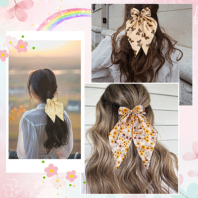5Pcs 5 Colors Cloth Snap Hair Clips PHAR-SP0001-21-1