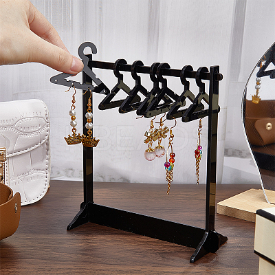 1 Set Coat Hanger Shaped Acrylic Earring Display Stands EDIS-CP0001-15D-1