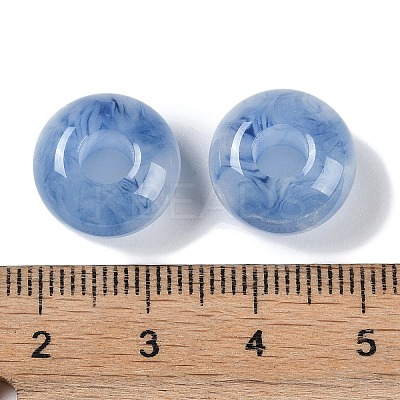 Two Tone Resin European Beads RESI-F055-09D-1