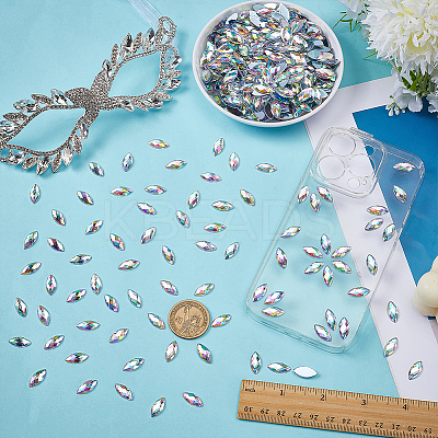 800Pcs Imitation Taiwan Acrylic Rhinestone Cabochons GACR-FG0001-14-1