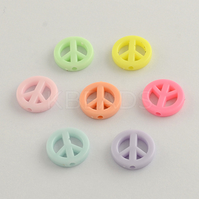 Opaque Acrylic Beads SACR-Q098-05-1