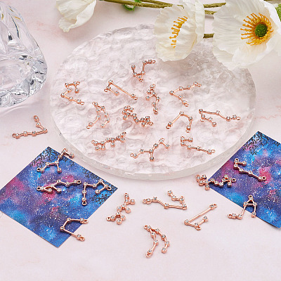2 Sets Zinc Alloy with Glass Rhinestone Jewelry Pendant Accessories FIND-FW0001-07-1