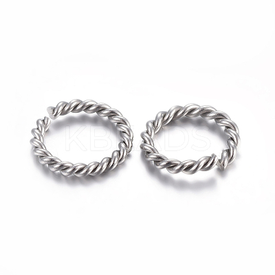 Tarnish Resistant 304 Stainless Steel Open Jump Rings STAS-F191-11P-B-1