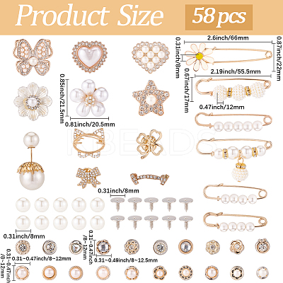 Alloy Safety Pin Brooch AJEW-SP0002-13-1