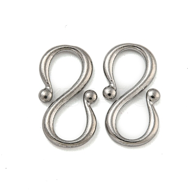Non-Tarnish 304 Stainless Steel S-Hook Clasps STAS-U007-20B-P-1