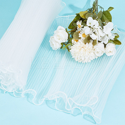 Polyester Flower Bouquet Wrapping Mesh Paper ORIB-WH0002-05A-1
