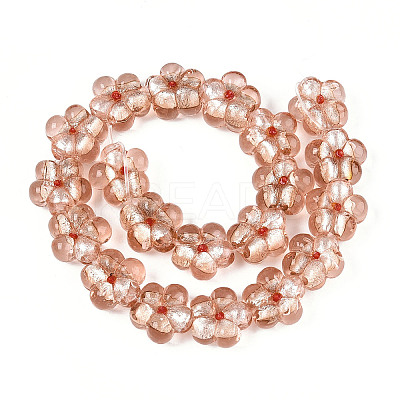 Handmade Silver Foil Glass Beads FOIL-N030-01A-1