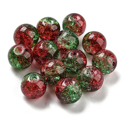 Transparent Crackle Glass Beads GLAA-L046-01A-05-1