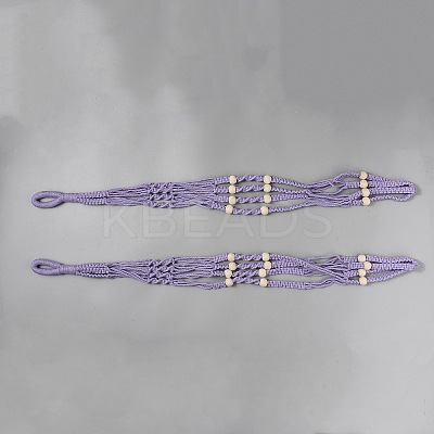 Cotton Crochet Macrame Hanging Planters AJEW-WH20042-17C-1