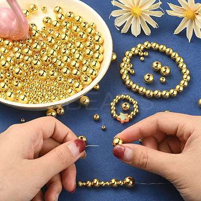 2700Pcs 6 Styles CCB Plastic Beads KY-CJ0001-57-1