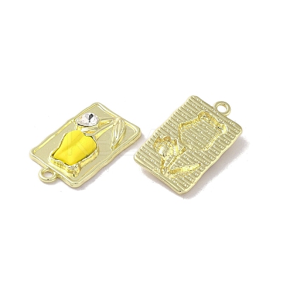 Rack Plating Spray Painted Alloy Pendants FIND-C049-09G-1