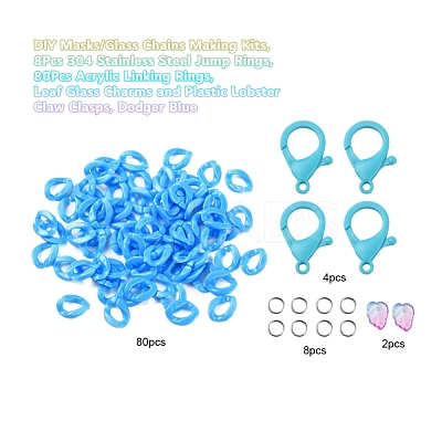 DIY Masks/Glass Chains Making Kits DIY-YW0002-74A-1