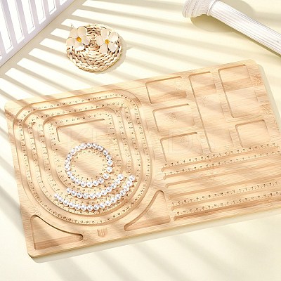 Rectangle Wood Bracelet Design Boards TOOL-YWC0003-06-1