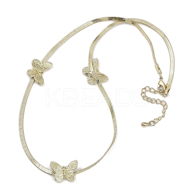 Bowknot Brass Pendant Necklaces NJEW-F325-03G-1
