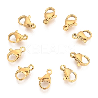 304 Stainless Steel Lobster Claw Clasps LS-STAS-T040-PJ212-10-1