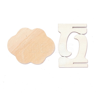 Cloud Wooden Mini Chalkboard Signs LS-AJEW-M035-06-1