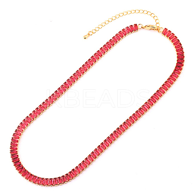 Cubic Zirconia Classic Tennis Necklace LS-HW0475-04-1