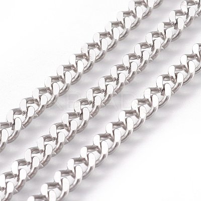 Tarnish Resistant 304 Stainless Steel Twisted Chains Curb Chain CHS-R001-1.0mm-1