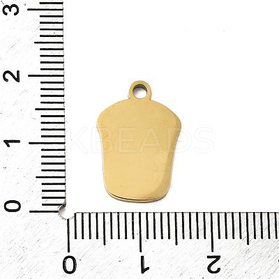 304 Stainless Steel Enamel Pendants STAS-I336-01G-03-1