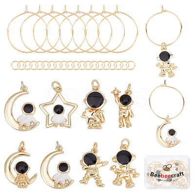 DIY Astronaut Wine Glass Charm Making Kit DIY-BBC0001-19-1