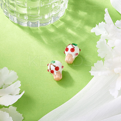 2Pcs Handmade Lampwork Bumpy Beads LAMP-TA0002-51A-1