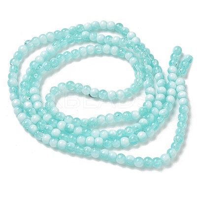 Crackle Glass Beads Strands GLAA-U001-4mm-02-1
