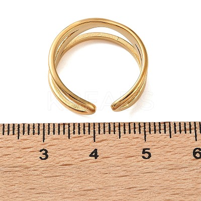 304 Stainless Steel Cuff Open Rings SA-CBAD22F-01G-I-1