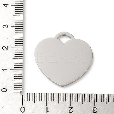 Non-Tarnish 304 Stainless Steel Mirror Polished Finish Stamping Blank Tag Pendants STAS-K270-43P-1